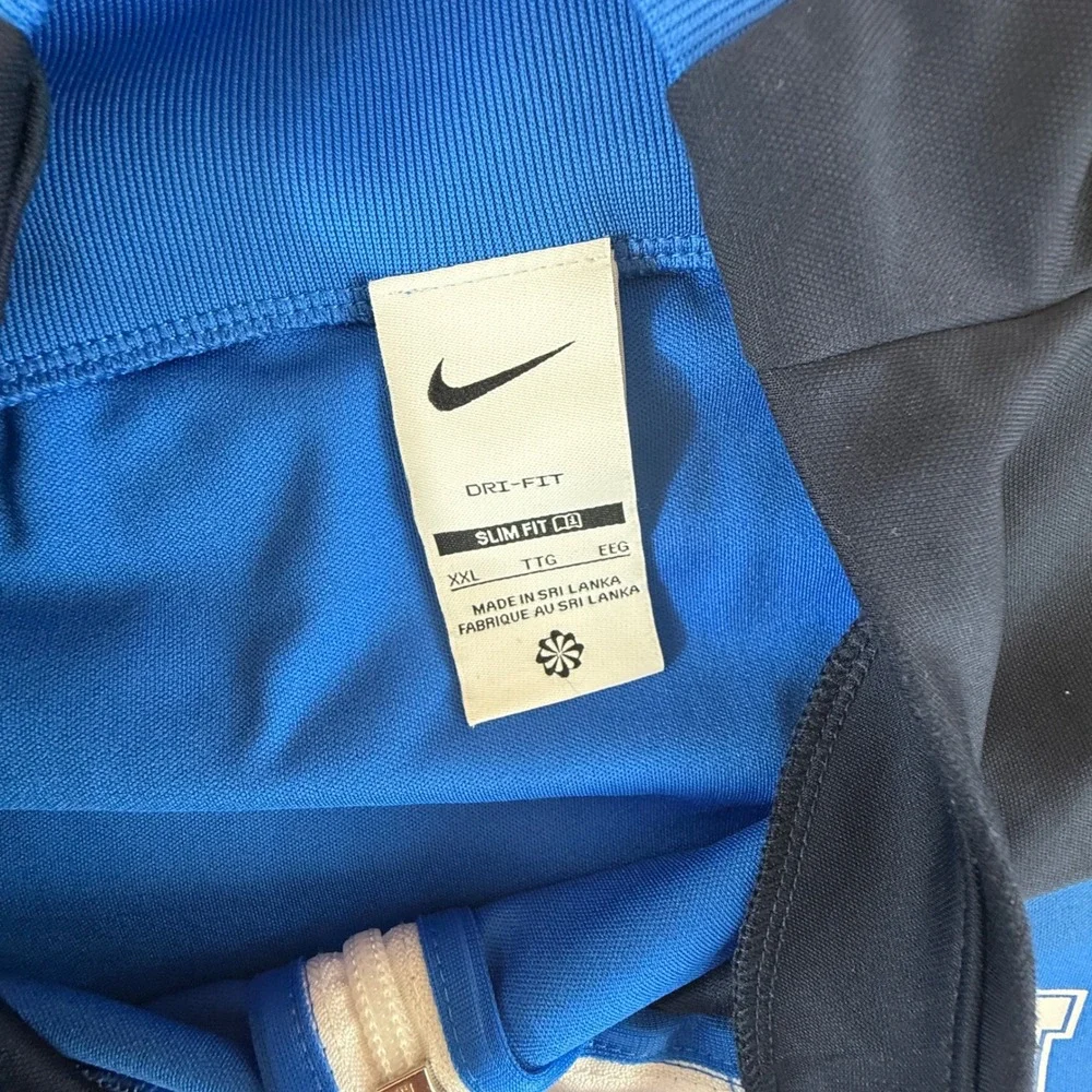 Nike Dri-FIT Mens XXL Slim Fit Track Jacket Blue Full Zip M Logo DA5474-480